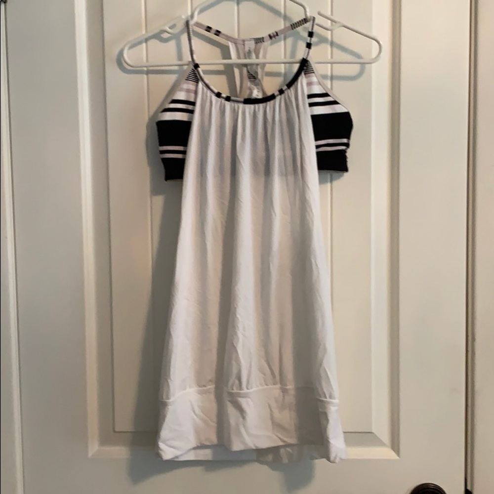 Lululemon white and black top